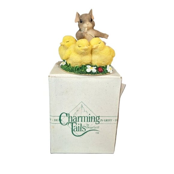 Charming Tails,  "Shhh, Don't Make a Peep," Figurine  chicks Fitz and Floyd - Picture 2 of 9